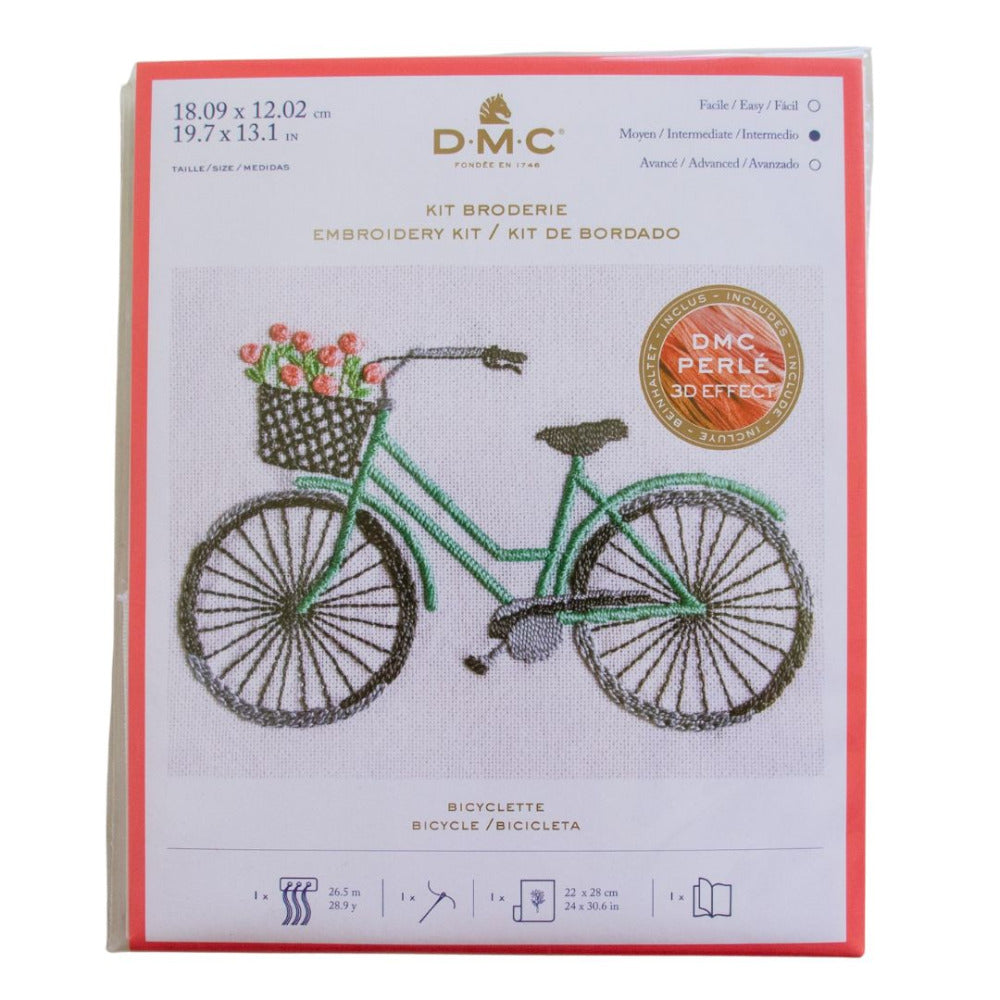 DMC "Bicycle" Embroidery Kit