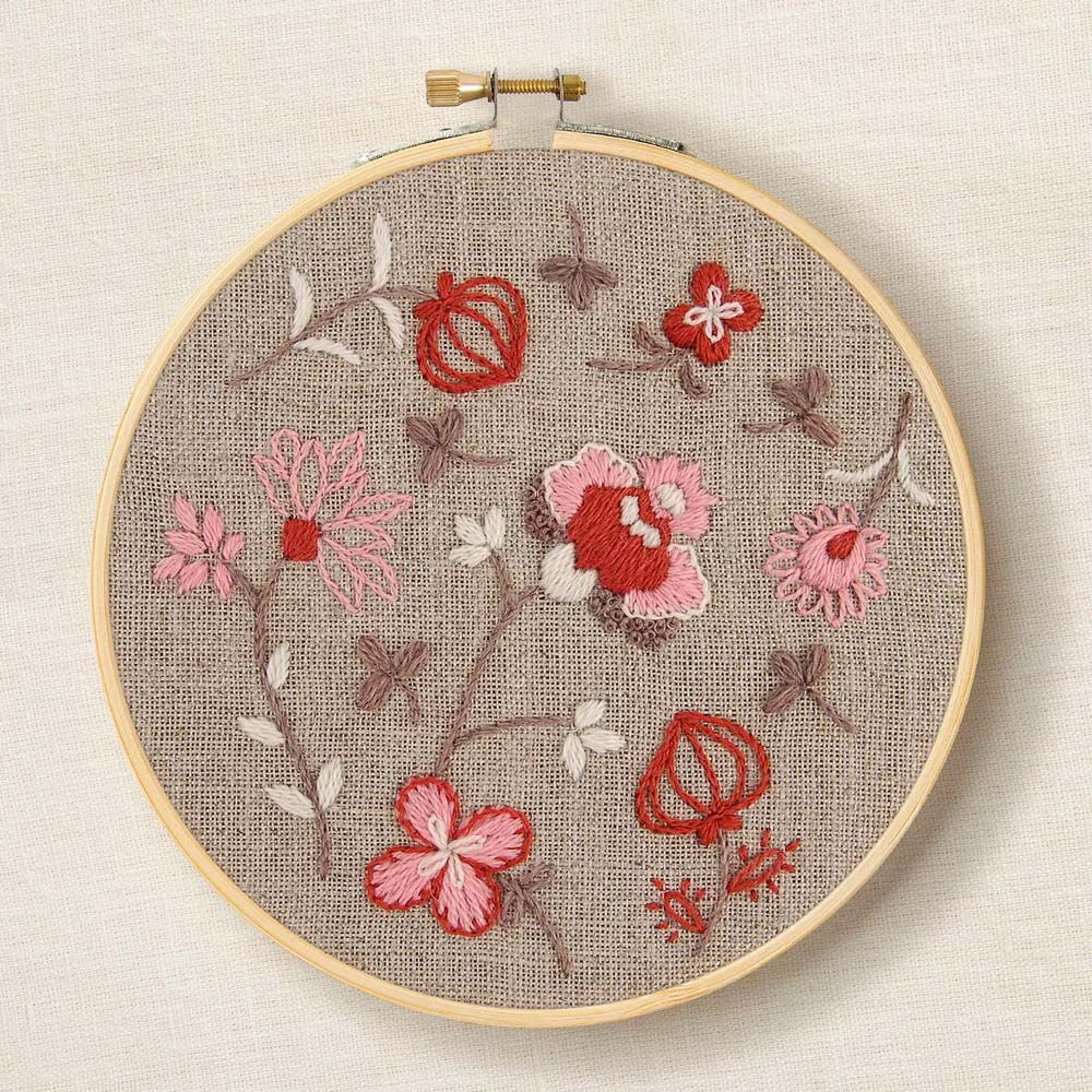 DMC Indiennes Flower Embroidery Kit