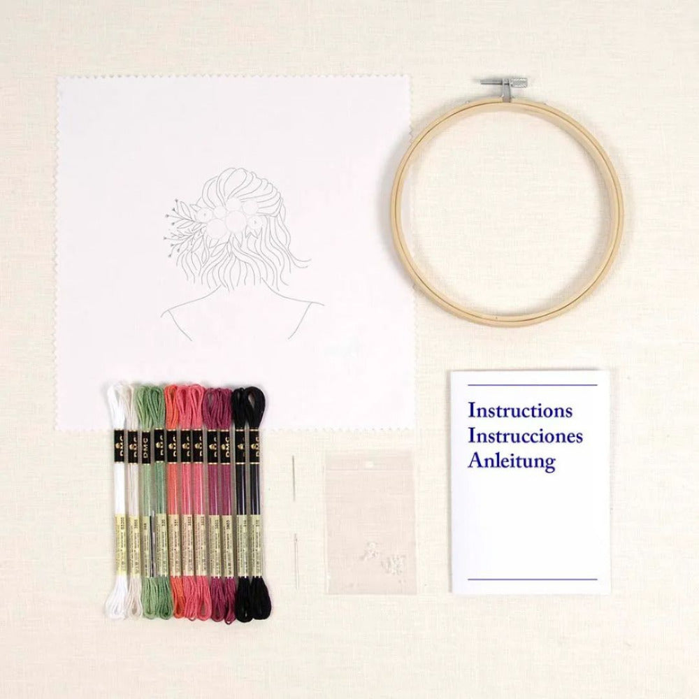 DMC Embroidery Kit - Petals and Pearls