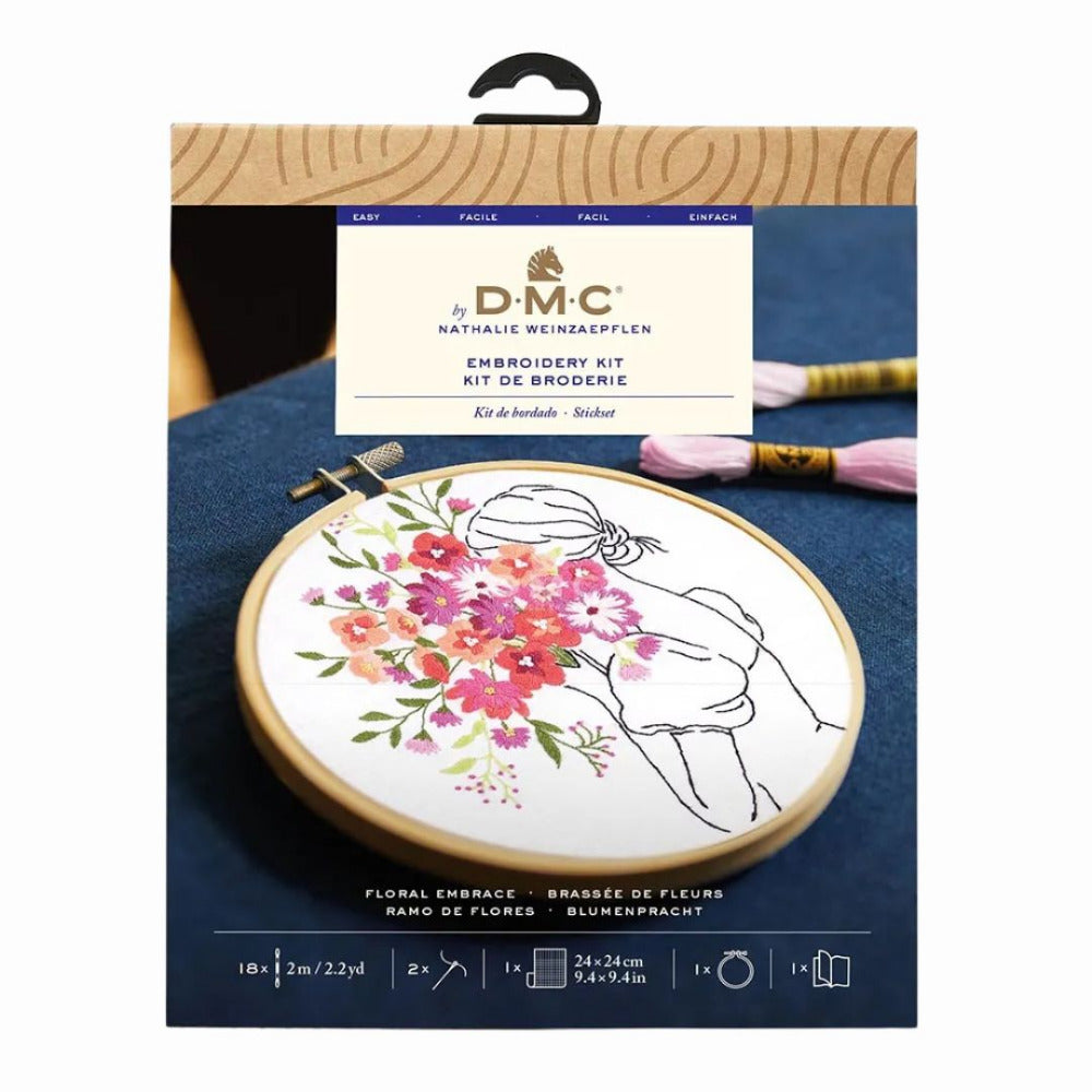 DMC Embroidery Kit - Floral Embrace