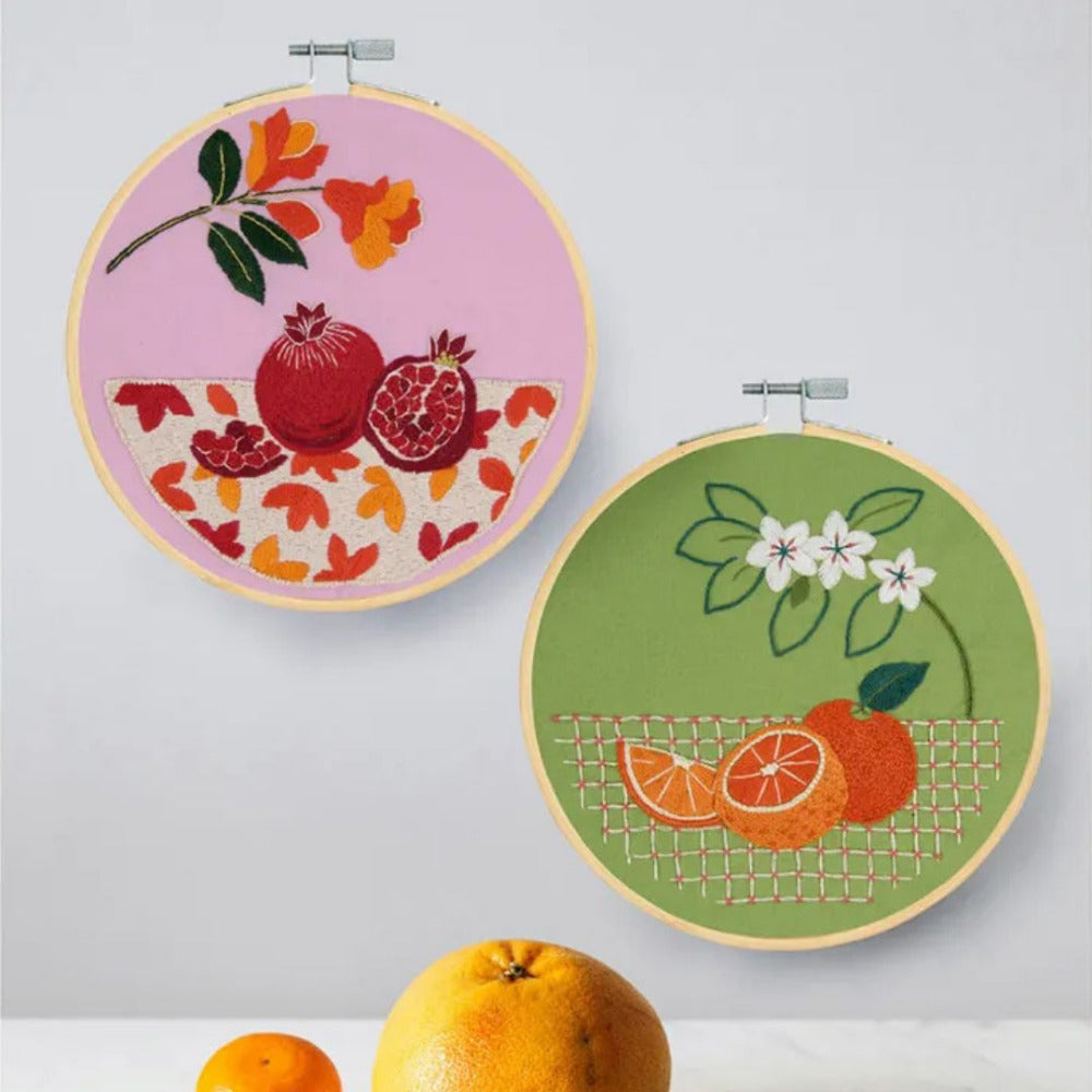 DMC Embroidery Kit - Pomegranates, Oranges