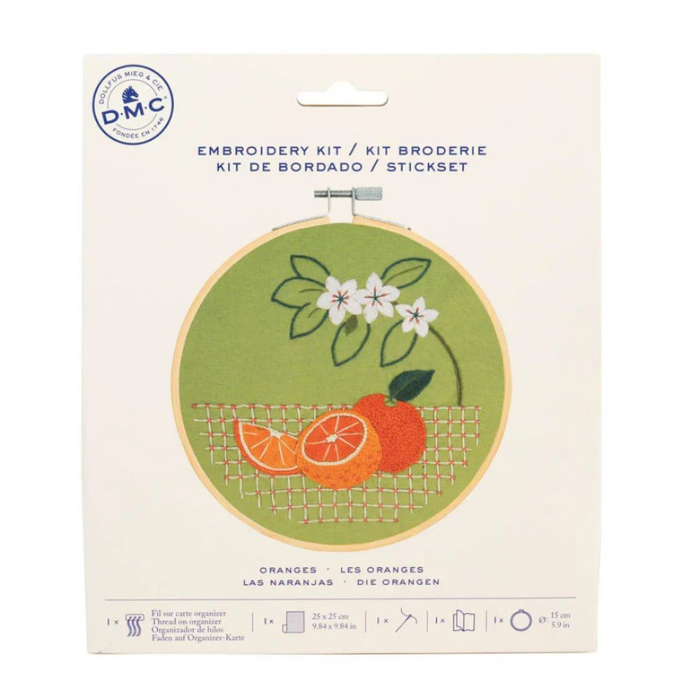 DMC Embroidery Kit - Oranges packaging