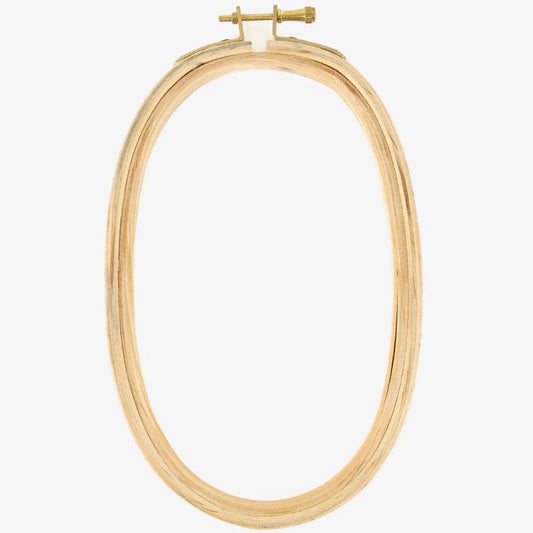 DMC Oval Wooden Hoop 20cm x 12.5cm