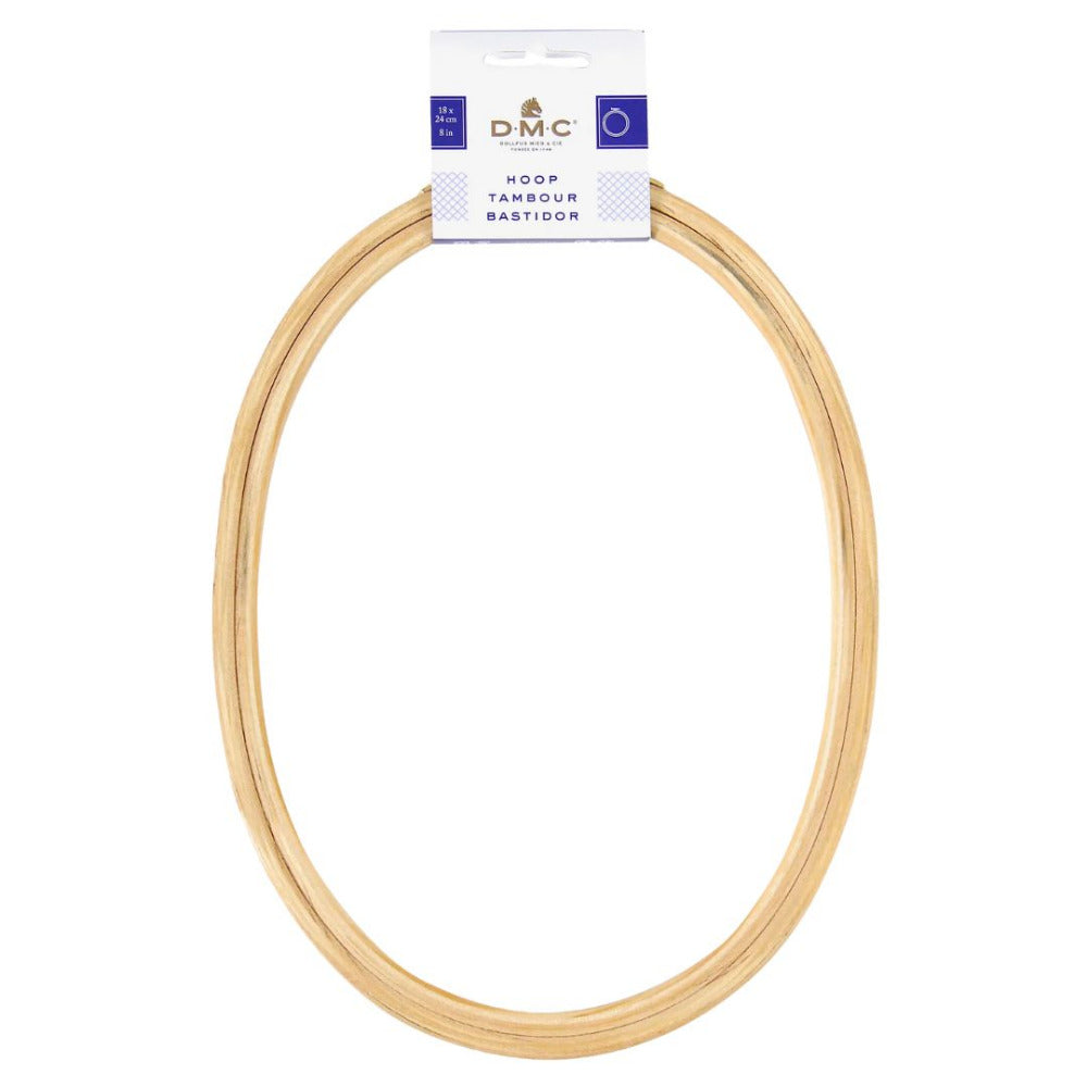DMC Oval Wooden Hoop 24cm x 18cm