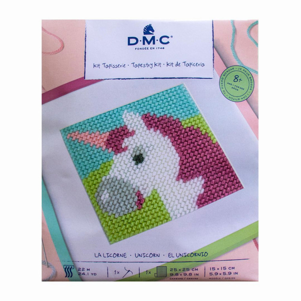 DMC Kids' Tapestry/Needlepoint Kit - Unicorn