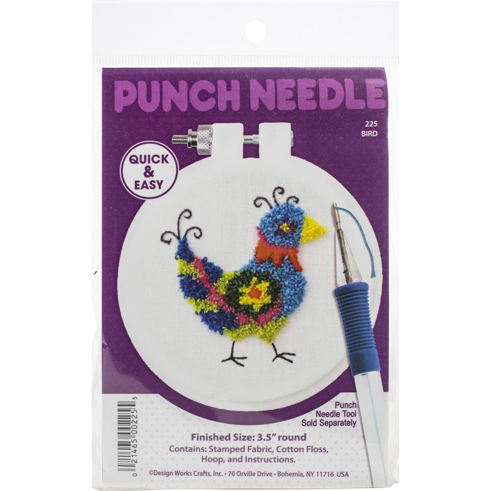 Design Works Punch Needle Kit Bird Package
