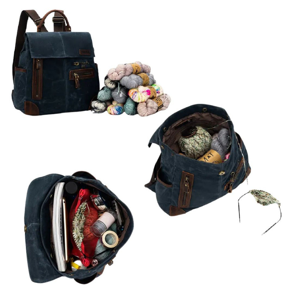 Della Q Makers Canvas Backpack interior