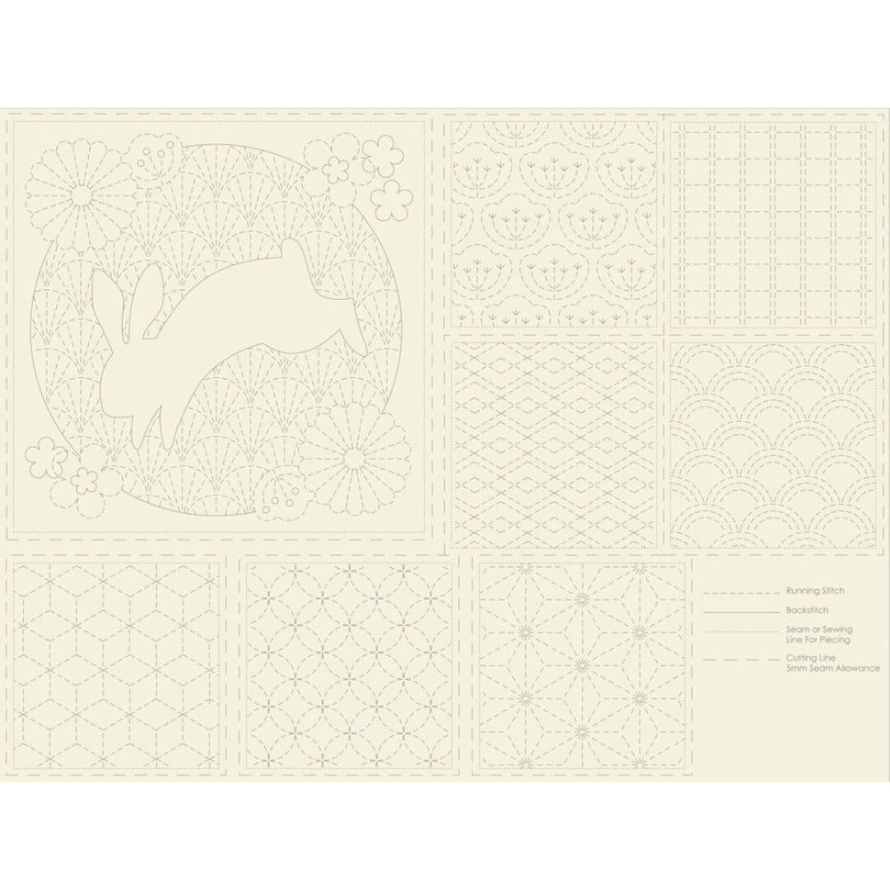 DV4050 Devonstone Cotton/Linen Sashiko Panel