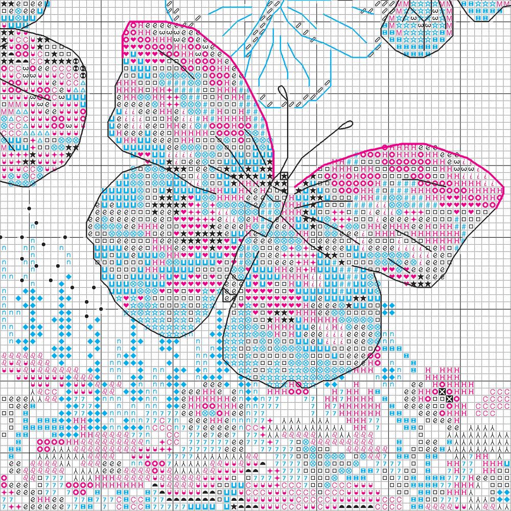 Dimensions 70-35448 Floral Butterfly