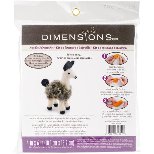 Dimensions DK72-75051 "Llama" Needle Felting Kit