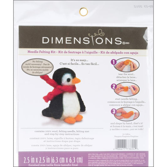Dimensions DK72-73804 "Penguin" Needle Felting Kit