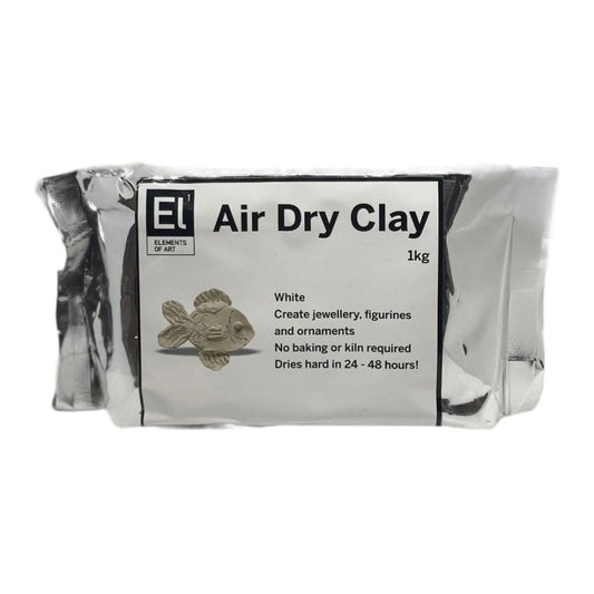 Elements of Art Air Dry Clay - 1kg White