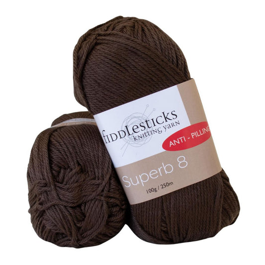 Fiddlesticks Superb 8 Ply 70024 Chocolate