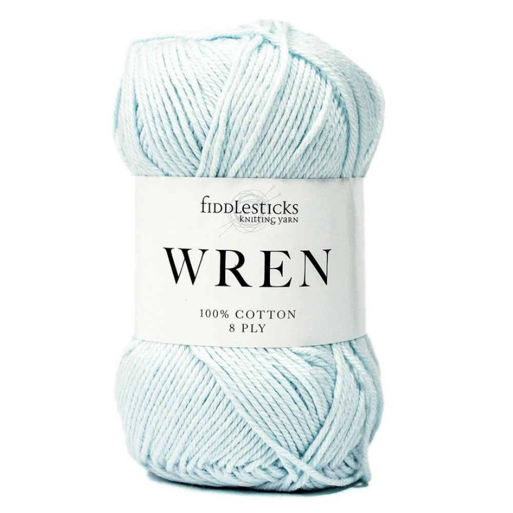 Fiddlesticks Wren 8 Ply Pure Cotton 023 Ice Blue