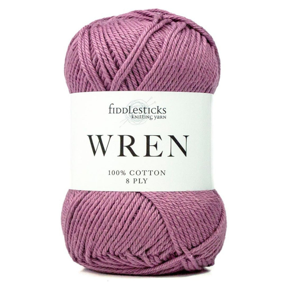 Fiddlesticks Wren 8 Ply Pure Cotton 030 Mulberry