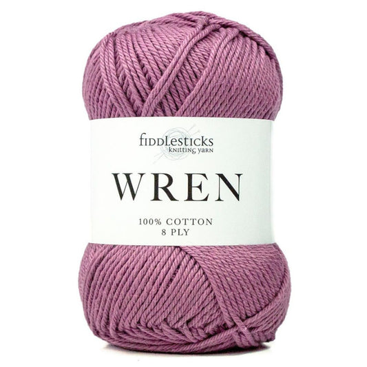 Fiddlesticks Wren 8 Ply Pure Cotton 030 Mulberry