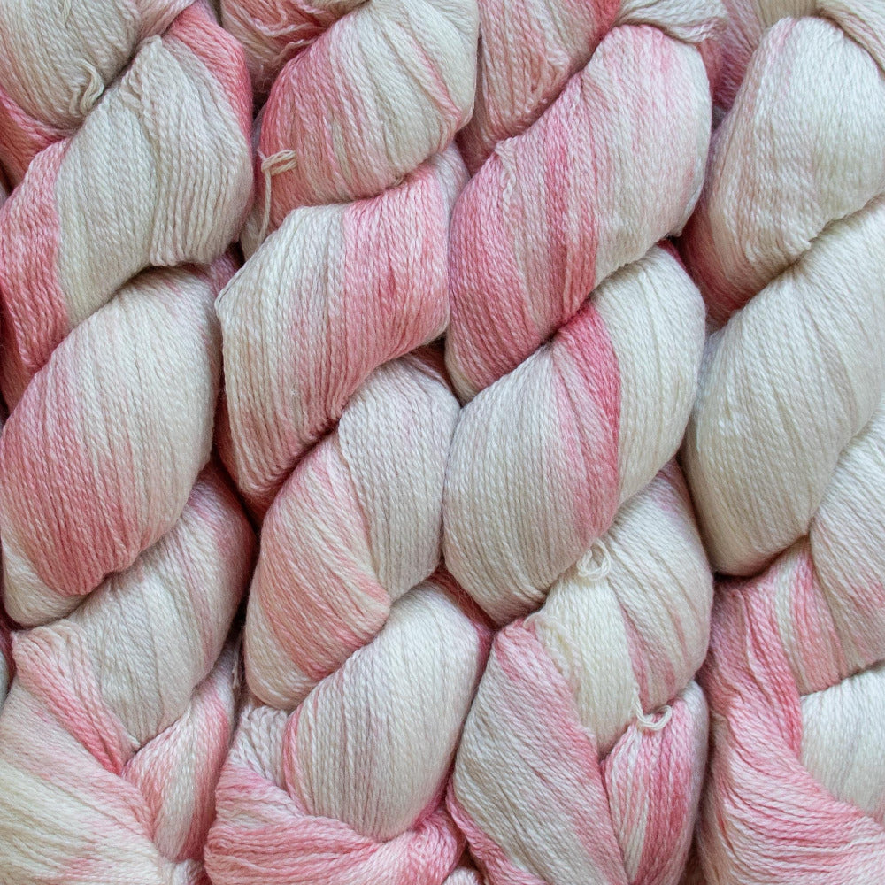 Fiori Lace Hand Dyed Merino Silk 073 Arctic Salmon