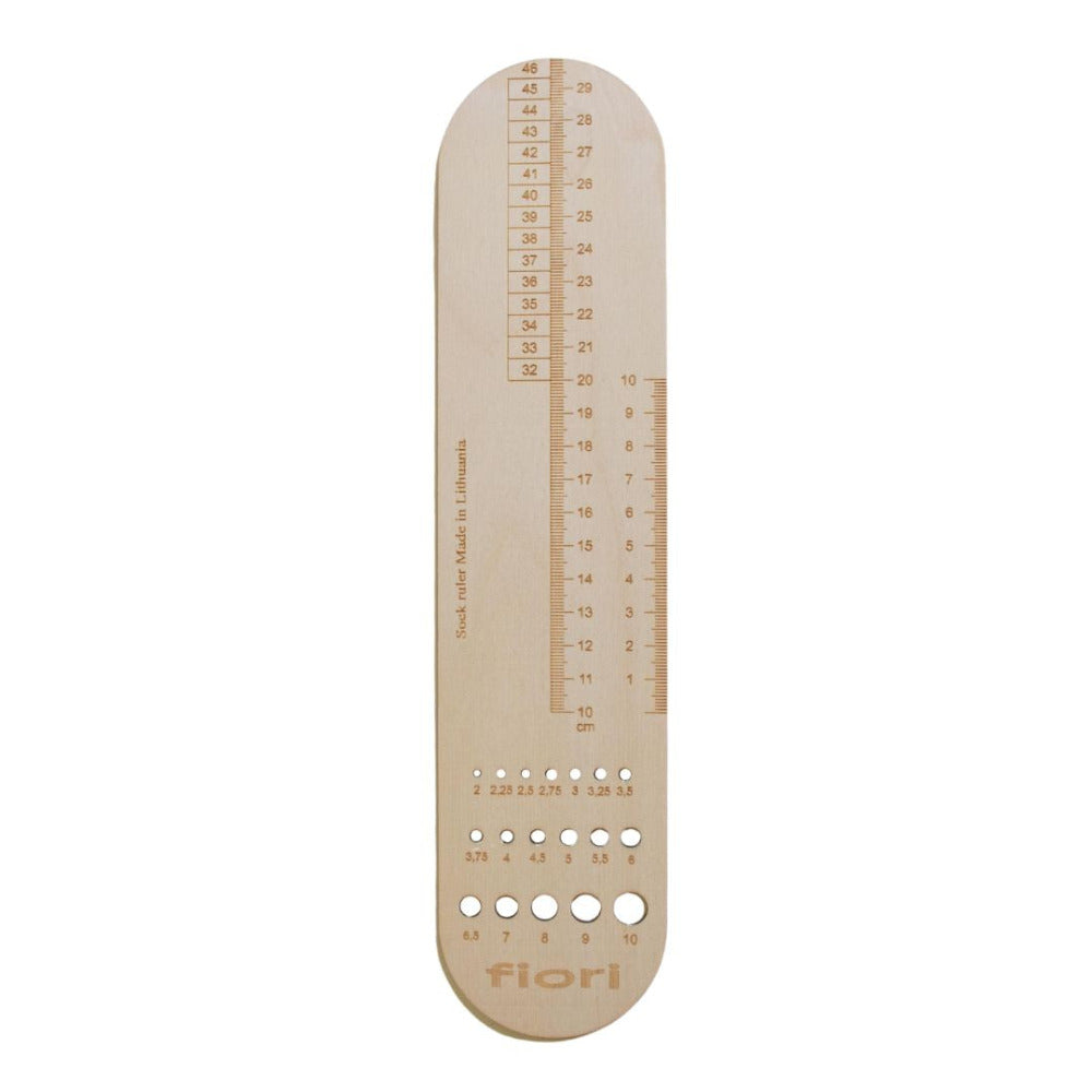 Fiori Sock Knitting Ruler
