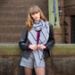 Fiske Eyelet Stripe Shawl, designed by Frauke Ludwig, easy level, using Malabrigo Dos Tierras