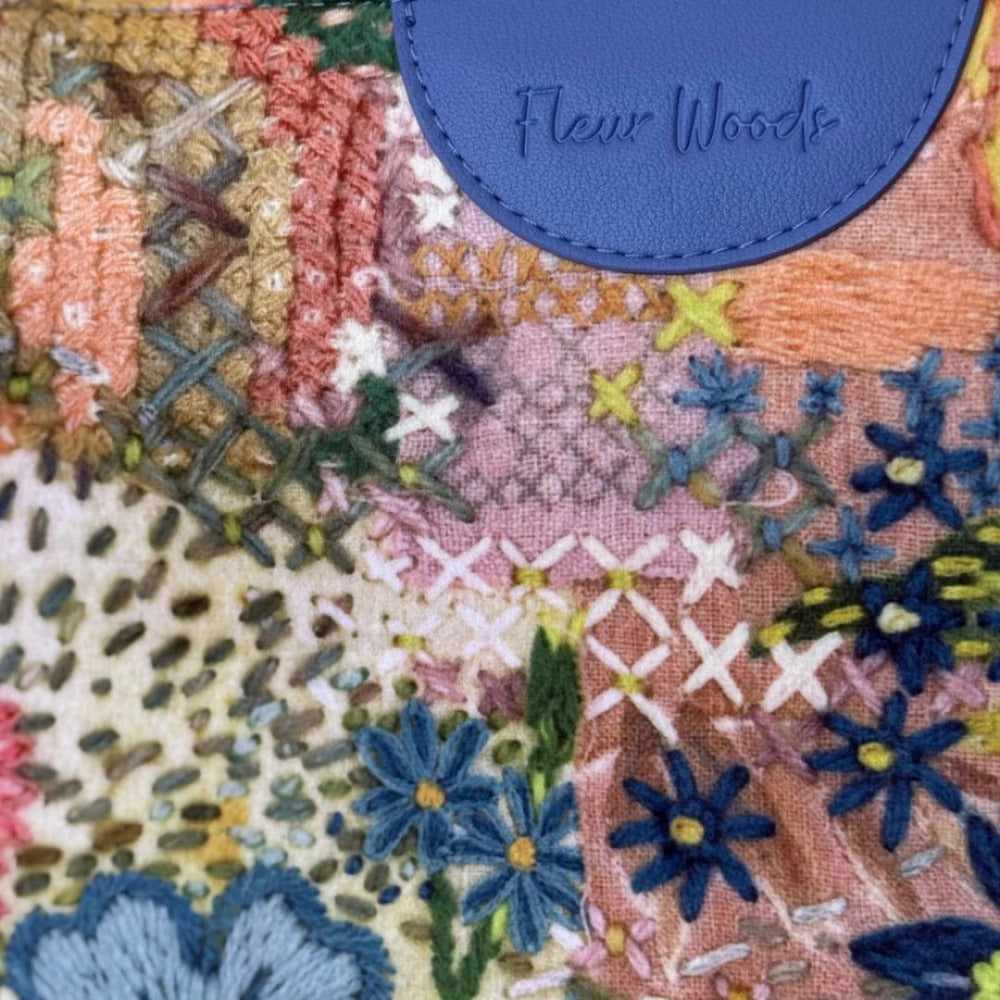 Fleur Woods "Meadow" Boxy Tote/Carry All Bag 