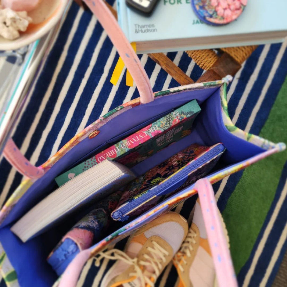 Fleur Woods "Meadow" Boxy Tote/Carry All Bag 