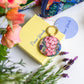 Fleur Woods "Meadow" Velvet and Vegan Leather Keyring