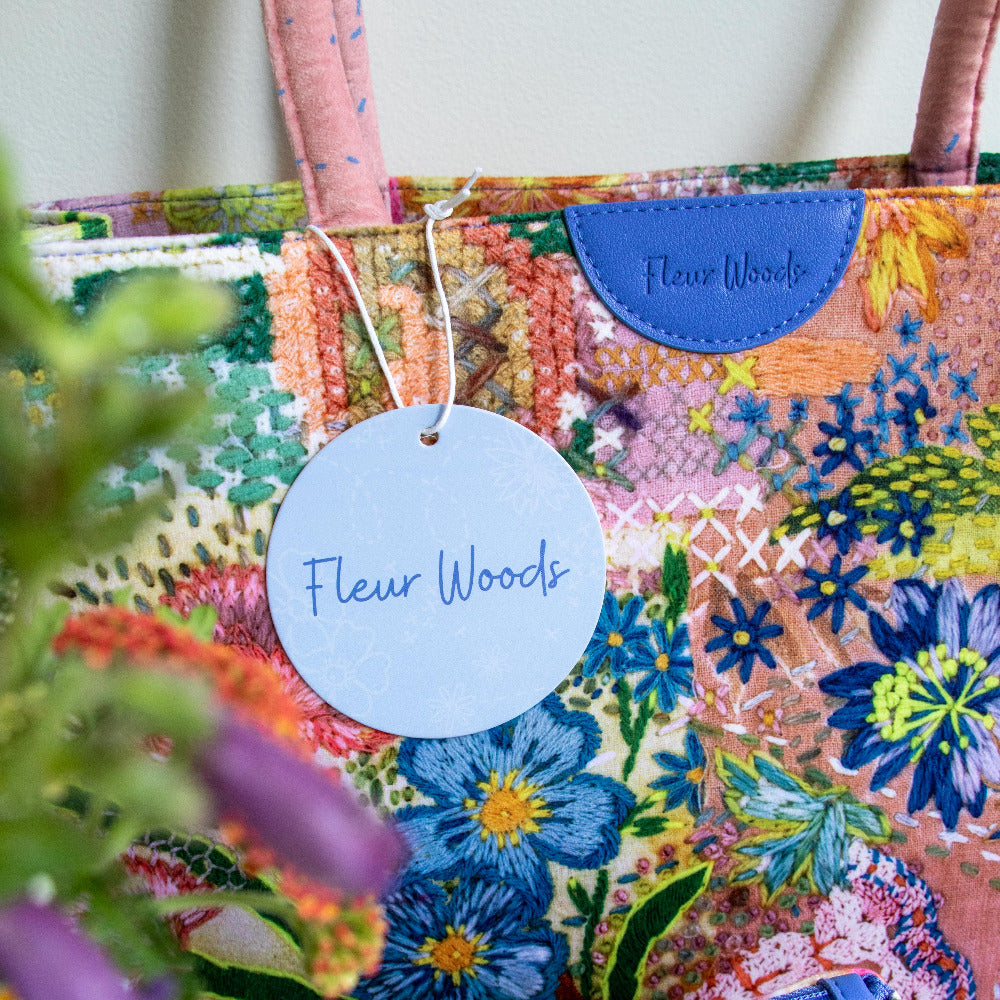 Fleur Woods "Meadow" Boxy Tote/Carry All Bag