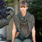 Garfield Allover Lace Shawl, designed by Sara Gresbach, intermediate level using Malabrigo Mecha.