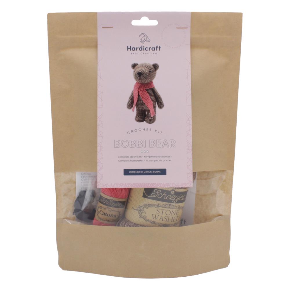 Hardicraft Crochet Amigurumi Kit Bobbi Bear