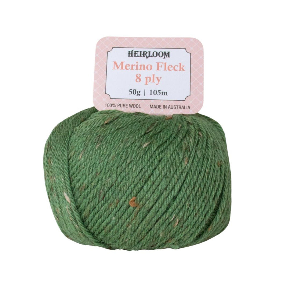 Heirloom Merino Fleck 8 Ply 6520 Lush Green