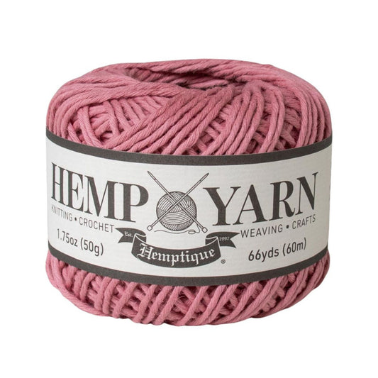 Hemptique Cotton Hemp Yarn Rose