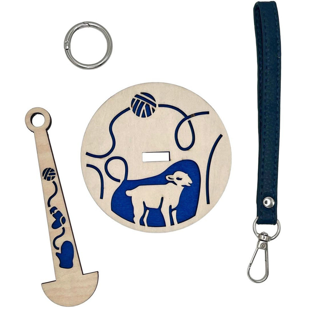 Hemptique Wrist Yarn Holder sheep