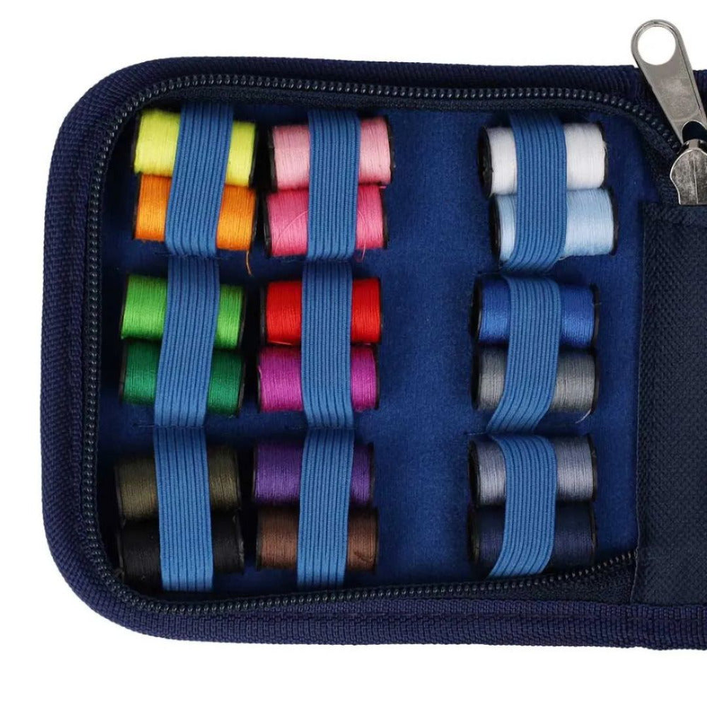 Hobby Gift Create Sewing Repair Kit "Floral Woodblock"