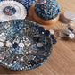 Hobby Gift Create Magnetic Dish "Floral Woodblock"