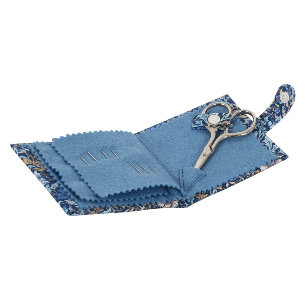 Hobby Gift Create Needle and Scissor Case "Floral Woodblock"