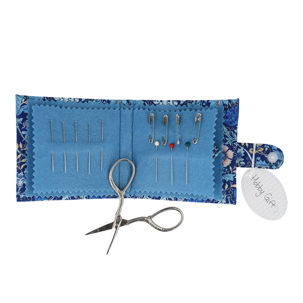 Hobby Gift Create Needle and Scissor Case "Floral Woodblock"