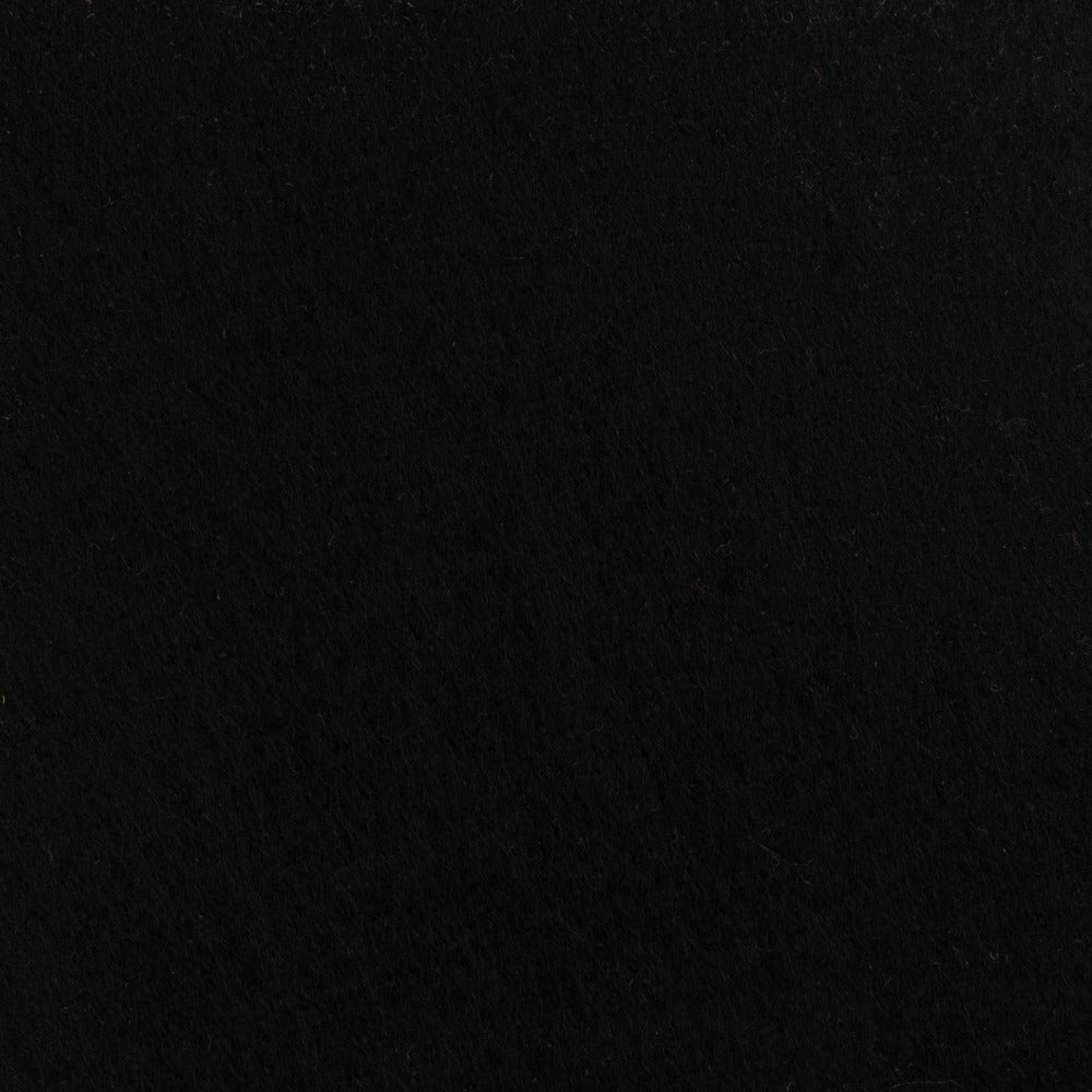 Pure Wool Felt 40 Black 2mm Thick