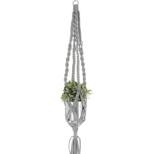 Hoooked DIY Zpagetti Macrame Hanging Basket Kit - Grey