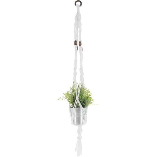 Hoooked DIY Zpagetti Macrame Hanging Basket Kit - White