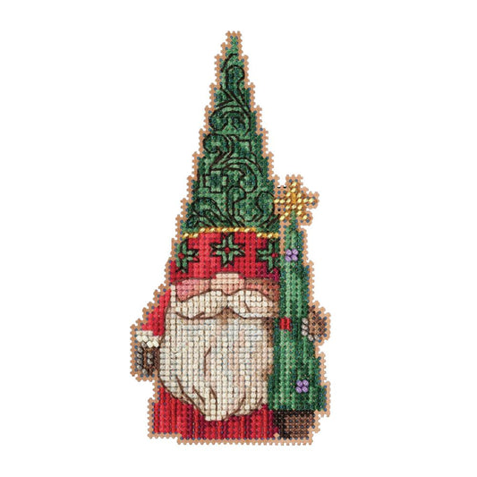Mill Hill JS20-2211 Jim Shore Gnome with Christmas Tree Cross Stitch Kit