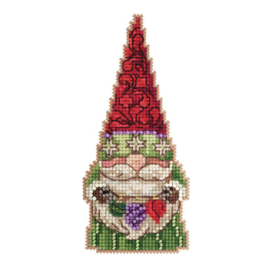 Mill Hill JS20-2215 Jim Shore Gnome with Ornaments Cross Stitch Kit