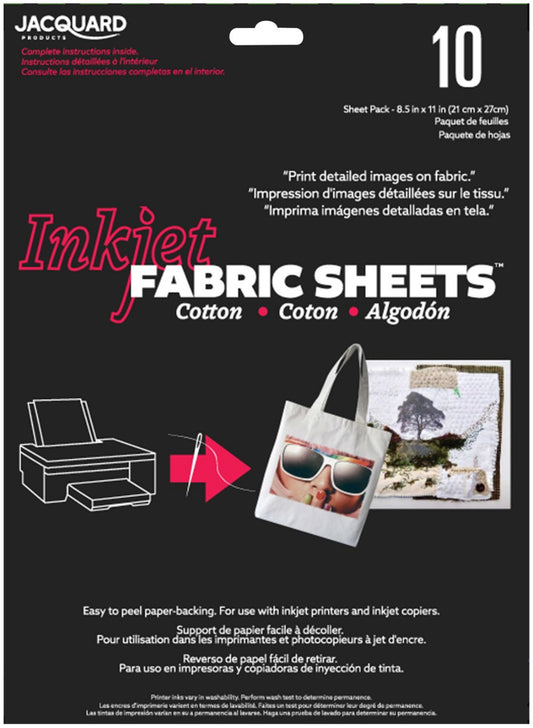 Jacquard Inkjet Fabric Sheets Pack of 10