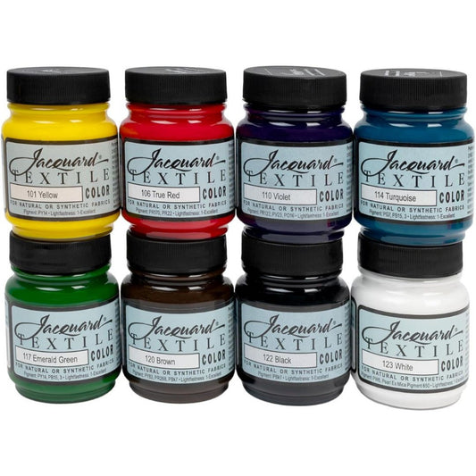 Jacquard Textile Colour Fabric Paint - Assorted Brights