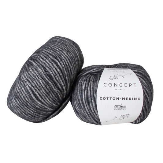 Katia Cotton Merino 107 Dark Grey