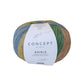 Katia Kaisla Socks 302 Bottle Green-Yellow-Blue