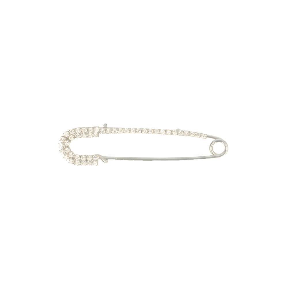 Kilt Pin White Rhinestones 