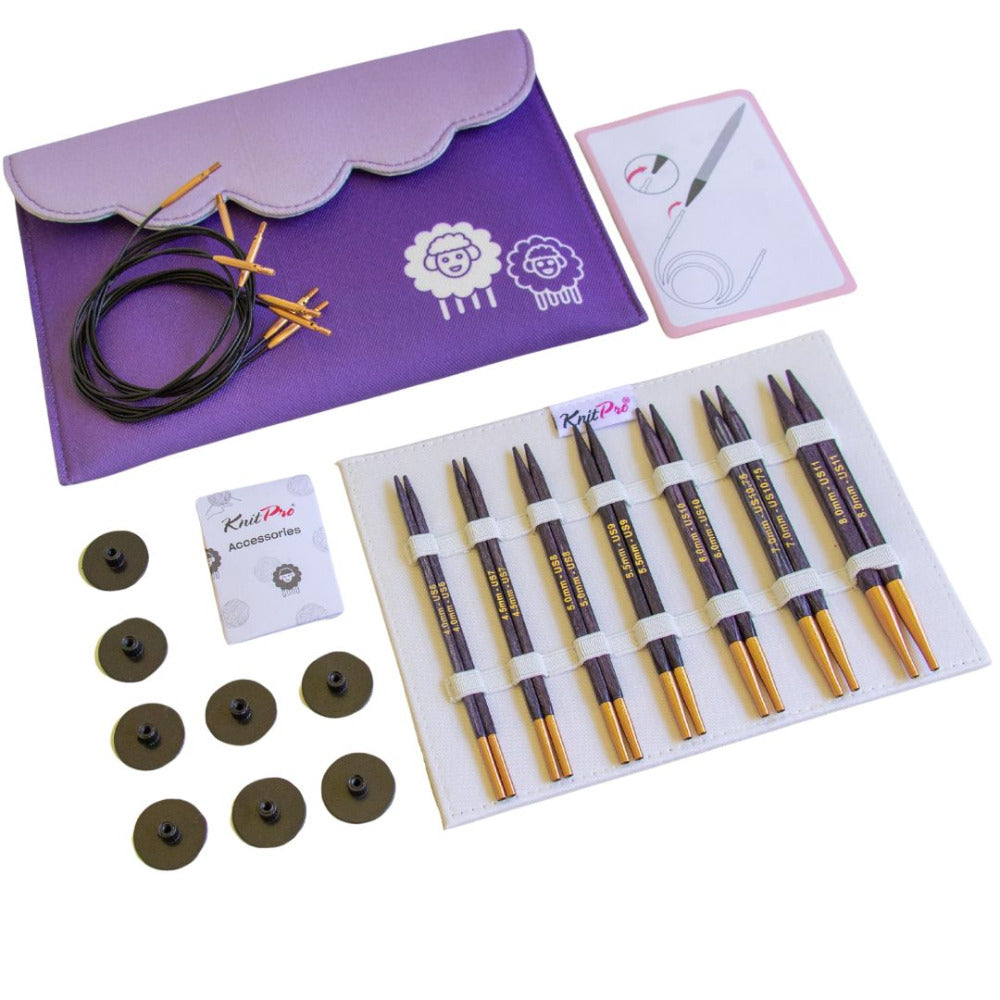 KnitPro Nova Cubics Deluxe - Set Met Naaldpunten 7 Paar 13 Cm 912370 KnitPro Nova Cubics Deluxe - Set Met Naaldpunten 7 Paar 13 Cm 912370
