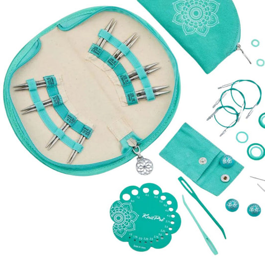 KnitPro The Mindful Collection "Generosity" Set of 8 Interchangeable Circular Knitting Needles - 5cm, plus Accessories