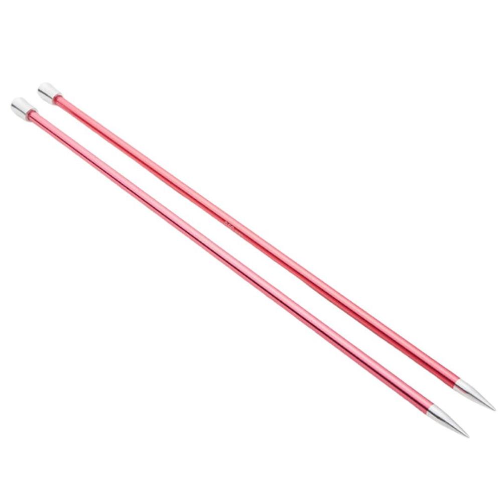 KnitPro Zing Aluminium Single Point Straight Knitting Needles 6.5mm/35cm