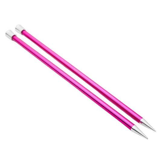 KnitPro Zing Aluminium Single Point Straight Knitting Needles 10.0mm/35cm